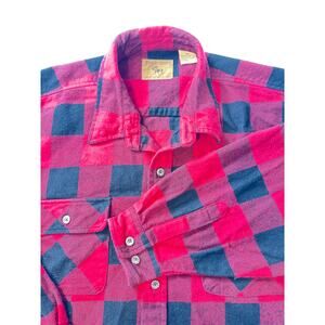 Moose Creek Mens XXL Buffalo Plaid Flannel Shirt Red Black Cotton Workwear